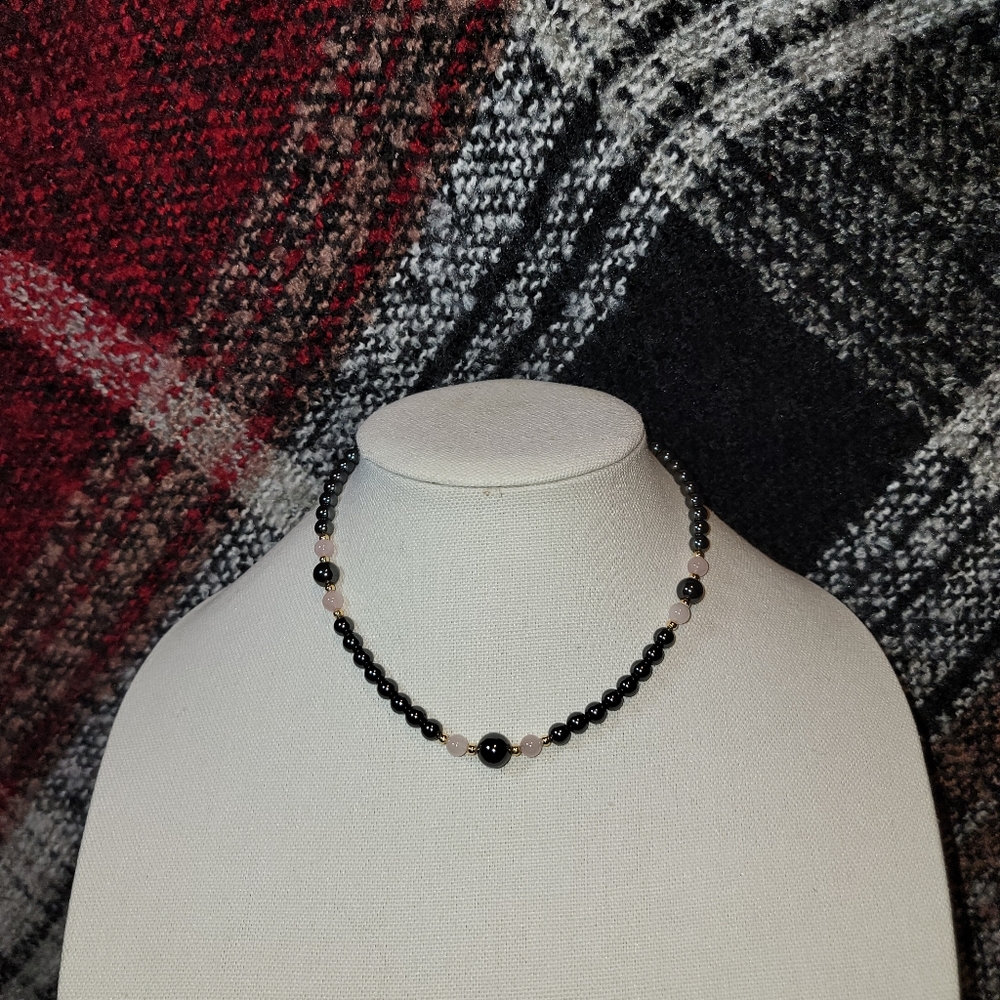 16" Hematite necklace